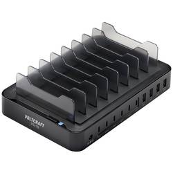 VOLTCRAFT Stolní nabíječka 120 W Výstupní proud (max.) 3 A USB A, USB-C® Počet výstupů: 10 x