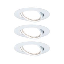 Paulmann 93422 Base vestavné svítidlo, LED, GU10, 15 W, bílá, sada 3 ks