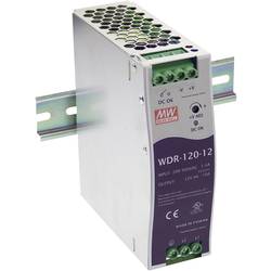 MW Mean Well WDR-120-12 síťový zdroj na DIN lištu, 12 V/DC, 10 A, 120 W, výstupy 1 x
