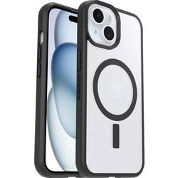 Otterbox React zadní kryt na mobil Apple iPhone 13, iPhone 14, iPhone 15, iPhone 16e transparentní, černá indukční nabíjení, Kompatibilní s MagSafe, odolné