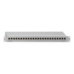 Rutenbeck PP-Cat.6A iso-24/1 24 portů síťový patch panel 483 mm (19) CAT 6A 1 U šedá