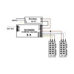 Brumberg 18155000 LED stmívač 240 W 24 V stmívatelné