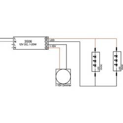 Brumberg 3506 LED měnič 20 W 12 V stmívatelné