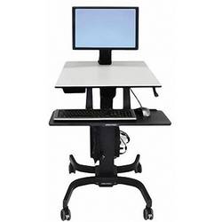 Ergotron WorkFit-C 1násobné Mobilní pracoviště pro PC pro práci v sedě nebo ve stoje 25,4 cm (10) - 61 cm (24) černá, šedá nastavitelná výška, odkládací místo