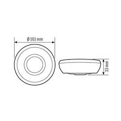 ESYLUX EB10430404 na omítku stropní detektor pohybu 360 ° relé bílá IP40