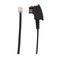 Rutenbeck DSL kabel [1x telefonní zástrčka TAE-F - 1x RJ11 zástrčka] 0.50 m černá