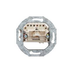 Rutenbeck UAE 8(8)Up 0 síťová zásuvka pod omítku panel s čelní deskou a rámečkem CAT 3 bílá