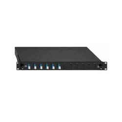 Rutenbeck 6 x LC-D OS2 blau rozvodná skříň LWL 6 portů LC částečně osazený 1 U