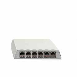 Rutenbeck PP-Cat.6A #23611106 6 portů patch panel CAT 6A čistě bílá