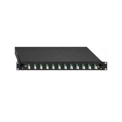 Rutenbeck 12 x LC-D OS2 grün rozvodná skříň LWL 12 portů 1 U