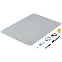 TRU COMPONENTS TC-12494244 ESD set rohoží šedá (d x š x v) 650 x 500 x 2 mm 1 sada