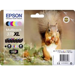 Epson Ink T3798, 378XL originál kombinované balení černá, azurová, purppurová, žlutá, foto azurová, foto purpurová C13T37984010
