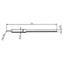 Ersa 212 SD LF pájecí hrot tužkový Velikost hrotů 0.2 mm Obsah 1 ks