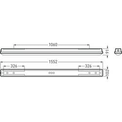 Trilux OleveonF 1.5#7121840 LED světlo do vlhkých prostor LED 28 W bílá šedá