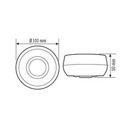 ESYLUX EB10430473 na omítku stropní detektor přítomnosti osob 360 ° relé bílá IP40