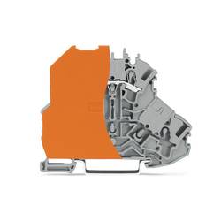 WAGO 2002-2201/098-000 dvojitá průchodková svorka 7.20 mm pružinové připojení šedá 50 ks