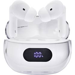 Intenso Buds Plus T312AE weiß Headset do uší (In Ear) Bluetooth® stereo bílá Potlačení hluku mobil
