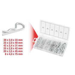 KS Tools Sada pružinových závlaček, 1,8 x 33 - 3,9 x 75, 150 ks 1 ks