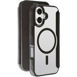 Vivanco MAG PREMIUM Booklet Apple iPhone 16 černá indukční nabíjení, nepropustný vůči písku, odolné vůči stříkající vodě, prachotěsný, odolné vůči nárazům 64219