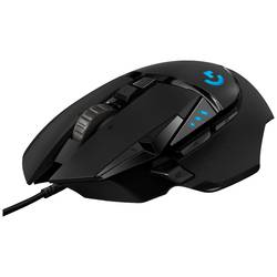Logitech G502 Hero optická herní myš, USB, 11 tlačítko, 16000 dpi, černá