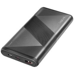 LogiLink PA0275 Akupack Li-Pol, 10000 mAh, Quick Charge 3.0, Rychlé nabíjení, Power Delivery 2.0, černá