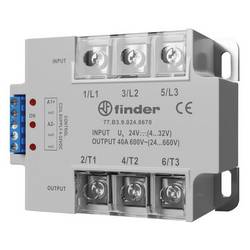 Finder polovodičové relé 77B190248650 40 A Spínací napětí (max.): 660 V/AC spínání při nulovém napětí 1 ks