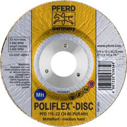PFERD 41130106 brusný kotouč Průměr 115 mm Ø otvoru 22.23 mm hliník, nerezová ocel, ocel, měď, mosaz, ocelový odlitek, zinek 5 ks