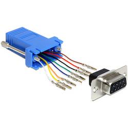 Delock 65430 RJ45 / VGA adaptér [1x D-SUB zásuvka 9pólová - 1x RJ45 zásuvka] černá, modrá, stříbrná