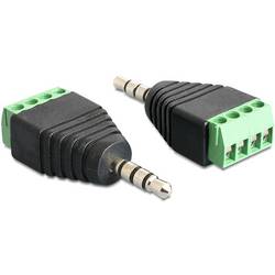Delock 65453 jack adaptér [1x jack zástrčka 3,5 mm - 1x zásuvka] černá, zelená
