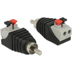 Delock 65566 cinch adaptér [1x cinch zástrčka - 1x zásuvka] černá, šedá, červená