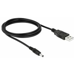 Delock Napájecí kabel USB DC zástrčka 3,5 mm, USB-A zástrčka 1.50 m černá 82377