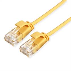Roline 21.15.3922 RJ45 síťové kabely, propojovací kabely CAT 6A U/UTP 0.50 m žlutá nestíněný, bez halogenů, samozhášecí 1 ks