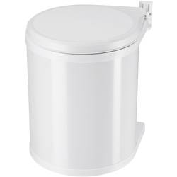 Hailo Compact-Box M 3555-001 odpadkový koš, 15 l, ocelový plech, (Ø x v) 285 mm x 355 mm, bílá, 1 ks
