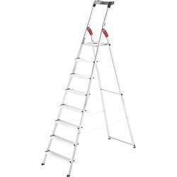 Hailo L60 StandardLine 8160-807 hliník štafle vč. odkládacího místa na nářadí max.prac. výška: 3.45 m stříbrná, červená, černá EN 131 7.8 kg