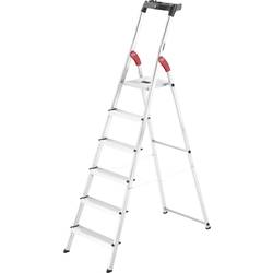 Hailo L60 StandardLine 8160-607 hliník štafle vč. odkládacího místa na nářadí max.prac. výška: 3.05 m stříbrná, červená, černá EN 131 5.9 kg
