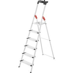 Hailo L80 ComfortLine 8040-607 hliník štafle vč. odkládacího místa na nářadí max.prac. výška: 3.05 m stříbrná, černá, červená EN 131 6.7 kg