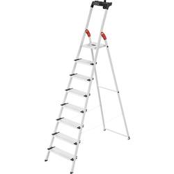 Hailo L80 ComfortLine 8040-807 hliník štafle vč. odkládacího místa na nářadí max.prac. výška: 3.45 m stříbrná, černá, červená EN 131 9 kg
