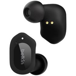 Belkin SoundForm Play Headset do uší (In Ear) Bluetooth® černá headset, Nabíjecí pouzdro, odolné vůči potu