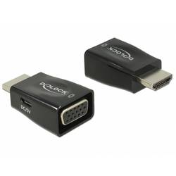 Delock 65902 HDMI / VGA adaptér [1x HDMI zástrčka - 1x D-SUB zásuvka 15pólová] černá