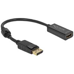 Delock 63559 DisplayPort / HDMI adaptér [1x zástrčka DisplayPort - 1x HDMI zásuvka] černá 0.20 m