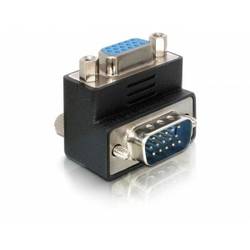 Delock 65171 VGA adaptér [1x D-SUB zástrčka 15pólová - 1x D-SUB zásuvka 15pólová] černá