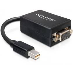 Delock 65256 DisplayPort / VGA adaptér [1x mini DisplayPort zástrčka - 1x D-SUB zásuvka 15pólová] černá 0.18 m