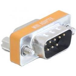 Delock 65255 VGA adaptér [1x D-SUB zástrčka 9pólová - 1x D-SUB zásuvka 9pólová] stříbrná, žlutá