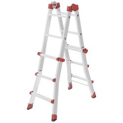 Hailo M80 7512-007 hliník víceúčelový žebřík max.prac. výška: 3.71 m stříbrná 9.1 kg