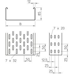 OBO Bettermann 6057209 kabelový žlab (d x š x v) 3 m x 200.00 mm x 85.00 mm 3 m