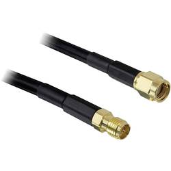 Delock pro Wi-Fi antény prodlužovací kabel [1x RP-SMA zástrčka - 1x RP-SMA zásuvka] 2.00 m černá