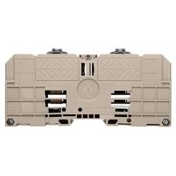 W-series terminal with clamping yoke connection, Feed-through terminal, Rated cross-section: 70 mm², Threaded stud connection, Direct mounting WFF 70 BL