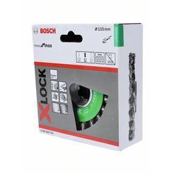 Bosch Accessories Okružní brusný kartáč Heavy for Inox X-LOCK, tepelně odolný, 115 mm, 0,5 mm Bosch Power Tools 2608620733 1 ks