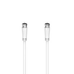 Hama antény, SAT kabel [1x F zástrčka - 1x F zástrčka] 5 m bílá