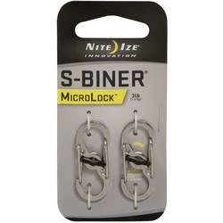 NITE Ize NI-LSBM-11-2R3 karabina MicroLock S-Biner 2 35 mm x 15 mm x 7 mm 2 ks